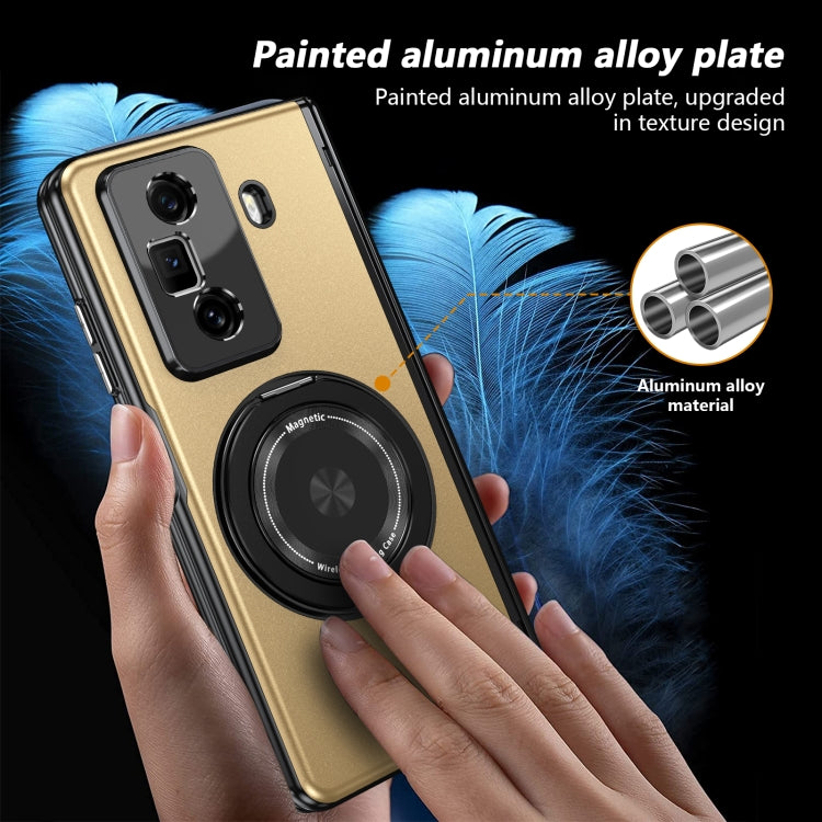 For Honor Magic Vs3 Gold Medal Rotating Folding Series Ring Holder Phone Case