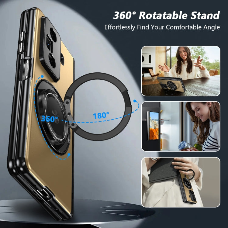 For Honor Magic Vs3 Gold Medal Rotating Folding Series Ring Holder Phone Case