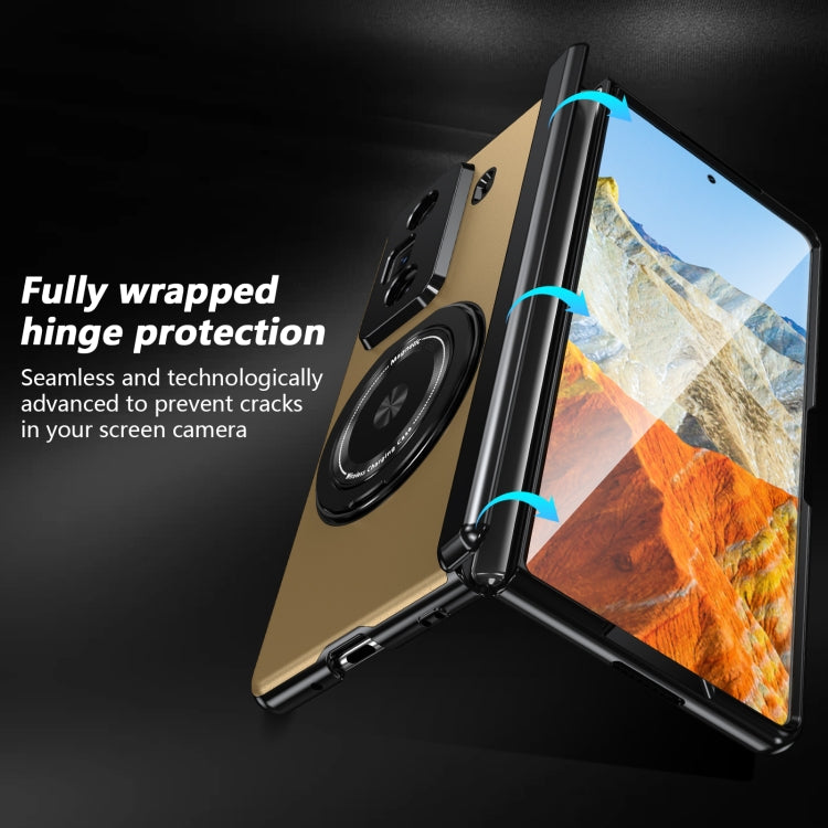 For Honor Magic Vs3 Gold Medal Rotating Folding Series Ring Holder Phone Case