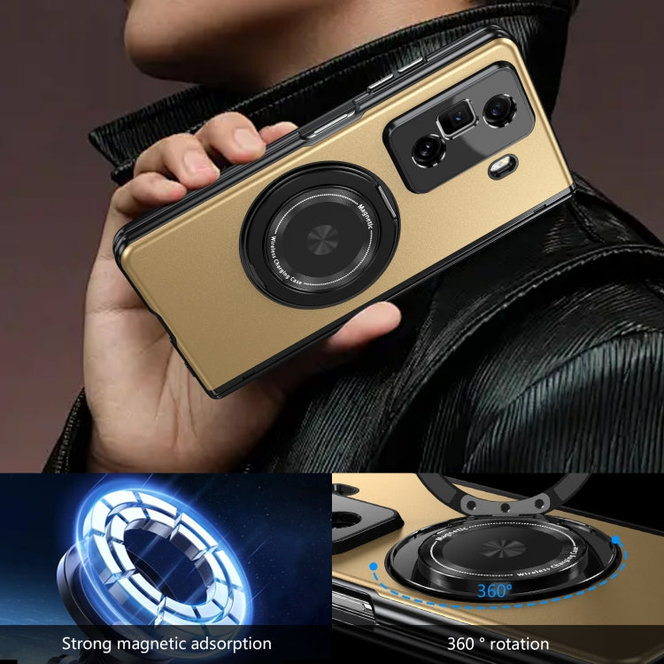 For Honor Magic Vs3 Gold Medal Rotating Folding Series Ring Holder Phone Case