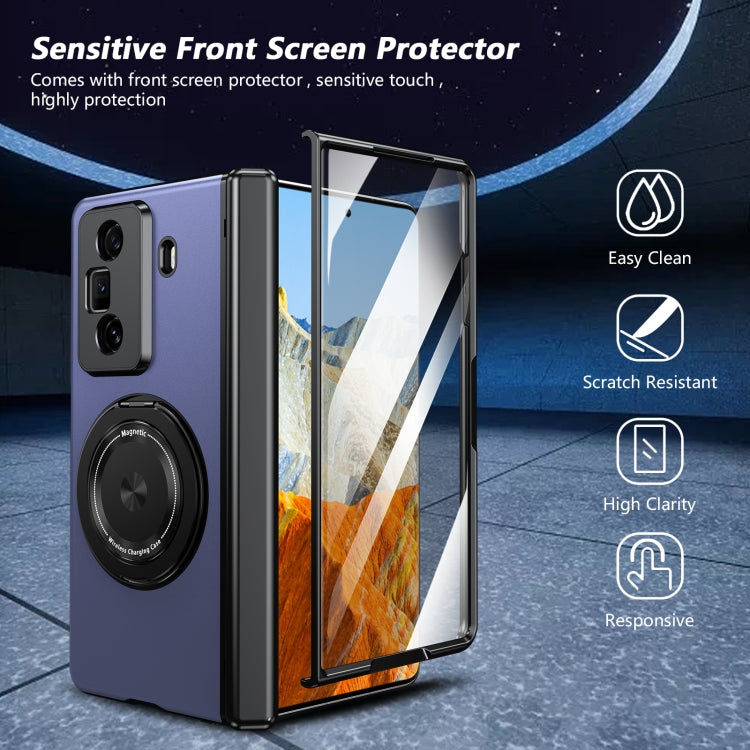 For Honor Magic Vs3 Gold Medal Rotating Folding Series Ring Holder Phone Case