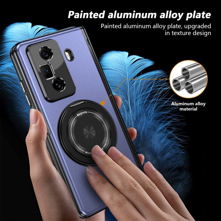 For Honor Magic Vs3 Gold Medal Rotating Folding Series Ring Holder Phone Case