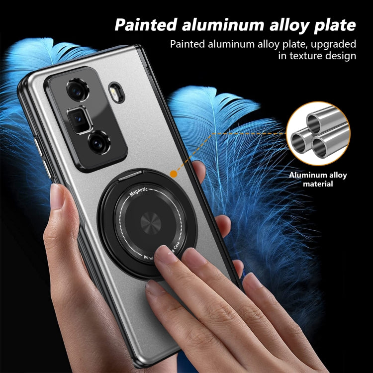 For Honor Magic Vs3 Gold Medal Rotating Folding Series Ring Holder Phone Case