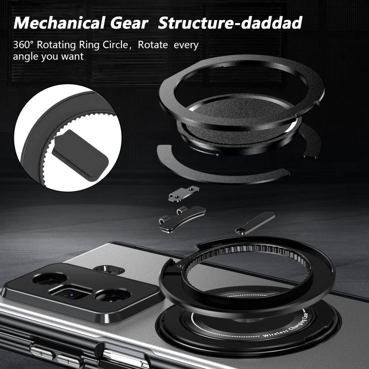 For Honor Magic Vs3 Gold Medal Rotating Folding Series Ring Holder Phone Case