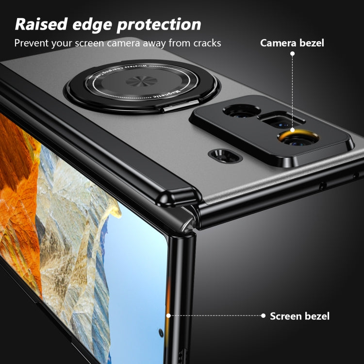 For Honor Magic Vs3 Gold Medal Rotating Folding Series Ring Holder Phone Case