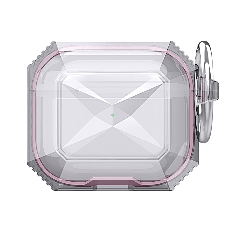 Transparent Two-color Anti-fall TPU Earphones Protective Case with Hook For AirPods 4