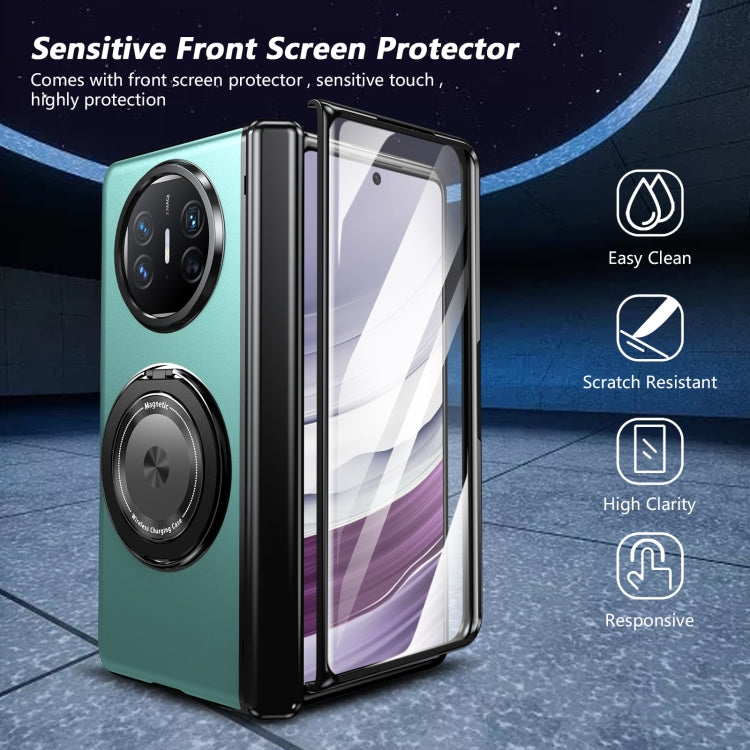 For Huawei Mate X5 Gold Medal Rotating Folding Series Ring Holder Phone Case