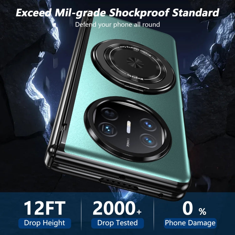 For Huawei Mate X5 Gold Medal Rotating Folding Series Ring Holder Phone Case