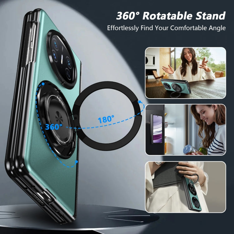 For Huawei Mate X5 Gold Medal Rotating Folding Series Ring Holder Phone Case