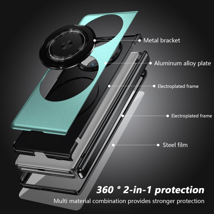 For Huawei Mate X5 Gold Medal Rotating Folding Series Ring Holder Phone Case