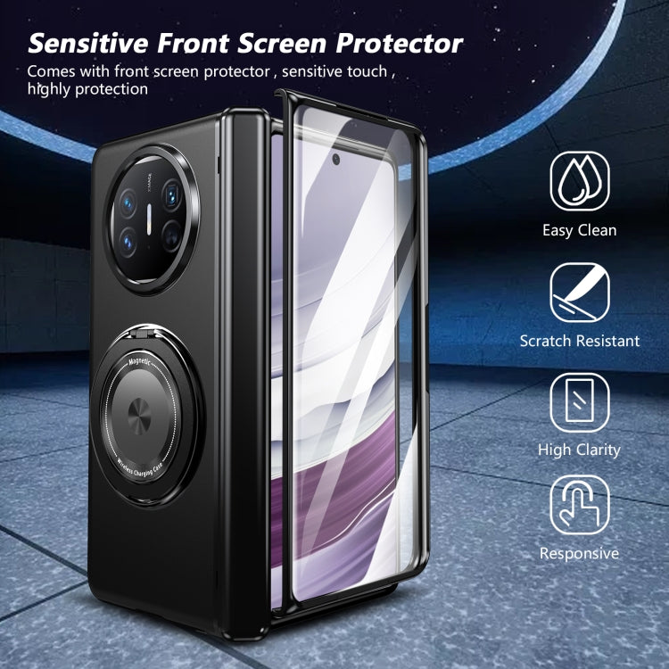 For Huawei Mate X5 Gold Medal Rotating Folding Series Ring Holder Phone Case