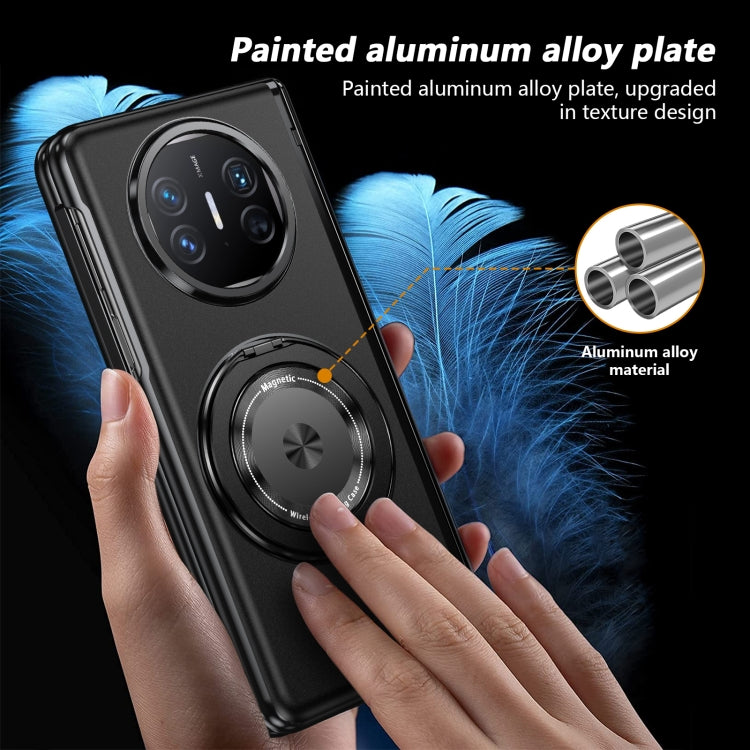 For Huawei Mate X5 Gold Medal Rotating Folding Series Ring Holder Phone Case