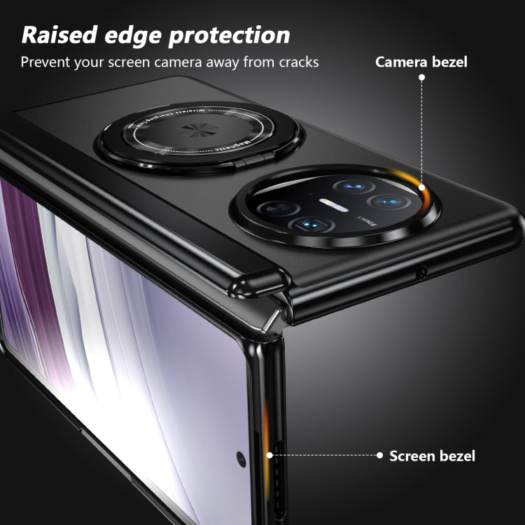 For Huawei Mate X5 Gold Medal Rotating Folding Series Ring Holder Phone Case