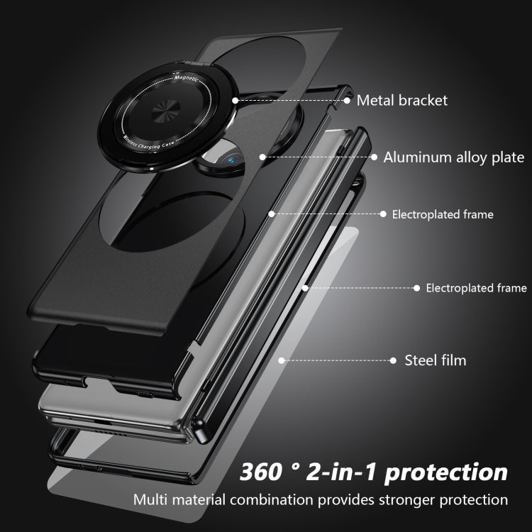 For Huawei Mate X5 Gold Medal Rotating Folding Series Ring Holder Phone Case
