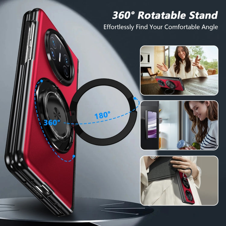 For Huawei Mate X5 Gold Medal Rotating Folding Series Ring Holder Phone Case