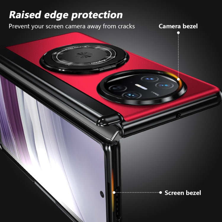 For Huawei Mate X5 Gold Medal Rotating Folding Series Ring Holder Phone Case