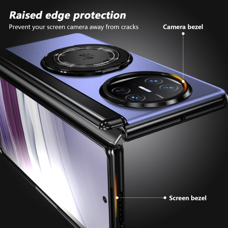 For Huawei Mate X5 Gold Medal Rotating Folding Series Ring Holder Phone Case
