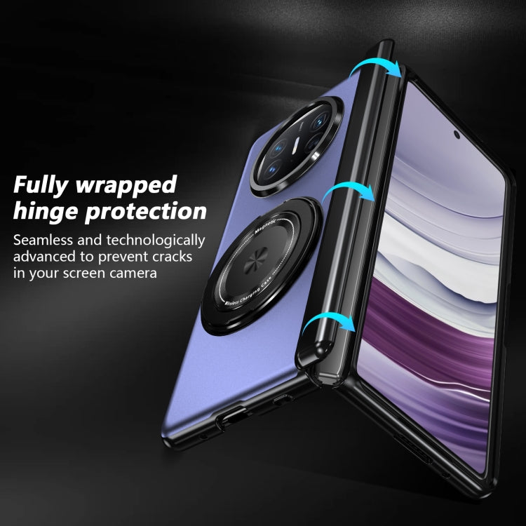 For Huawei Mate X5 Gold Medal Rotating Folding Series Ring Holder Phone Case
