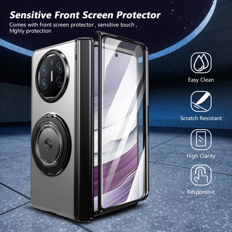 For Huawei Mate X5 Gold Medal Rotating Folding Series Ring Holder Phone Case