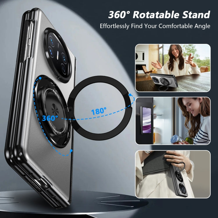 For Huawei Mate X5 Gold Medal Rotating Folding Series Ring Holder Phone Case