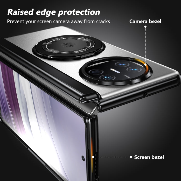 For Huawei Mate X5 Gold Medal Rotating Folding Series Ring Holder Phone Case