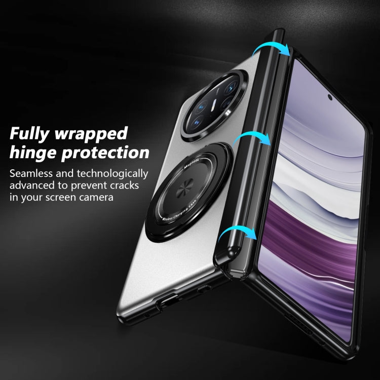 For Huawei Mate X5 Gold Medal Rotating Folding Series Ring Holder Phone Case