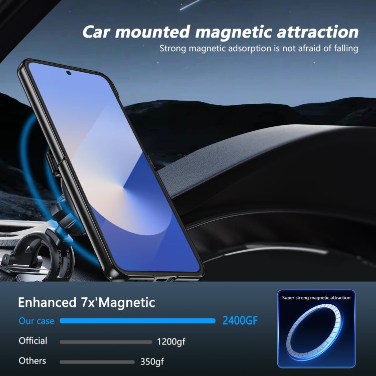 For Samsung Galaxy Z Flip5 Gold Medal Rotating Folding Series Ring Holder Phone Case