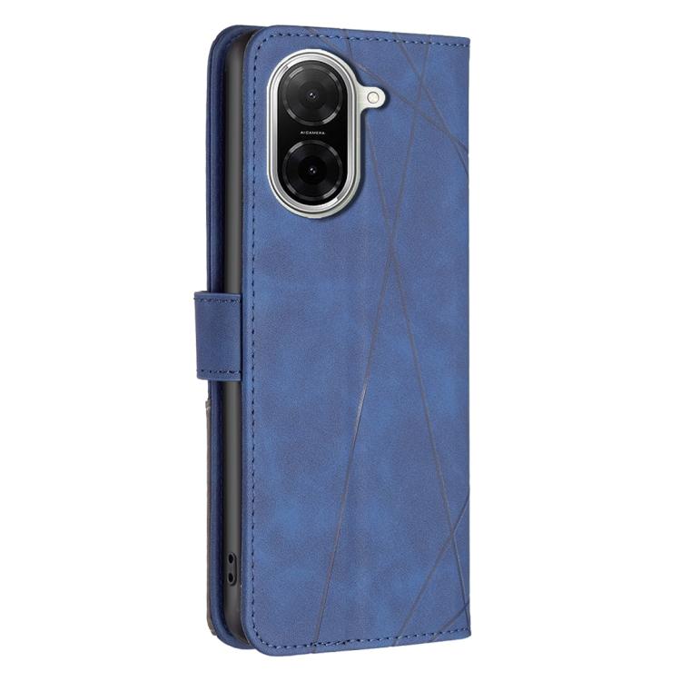 For Xiaomi Poco C71 Magnetic Buckle Rhombus Texture Leather Phone Case