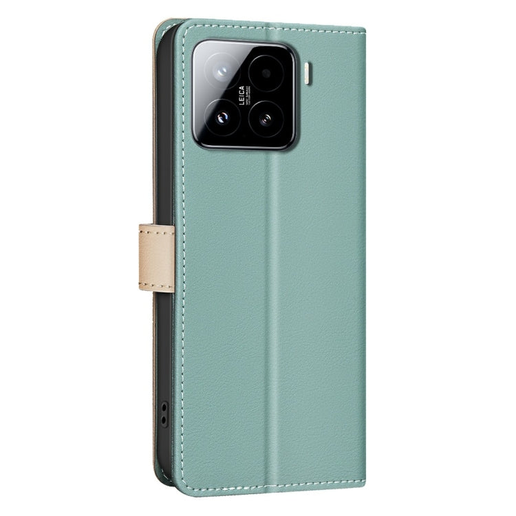 For Xiaomi 15 Color Matching RFID Anti-theft Leather Phone Case
