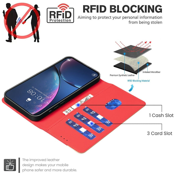 For Xiaomi 15 Color Matching RFID Anti-theft Leather Phone Case