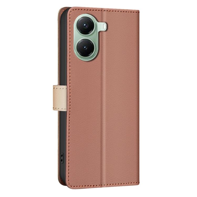 For Xiaomi Poco X7 Pro Color Matching RFID Anti-theft Leather Phone Case