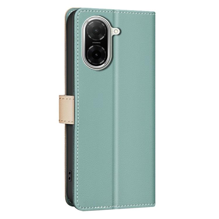 For Xiaomi Poco C71 Color Matching RFID Anti-theft Leather Phone Case