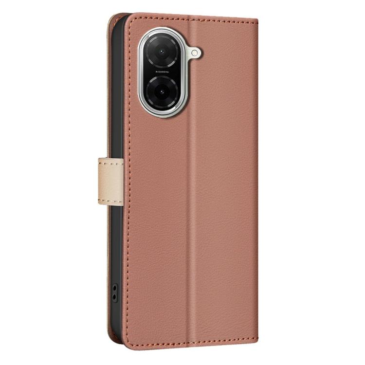 For Xiaomi Poco C71 Color Matching RFID Anti-theft Leather Phone Case