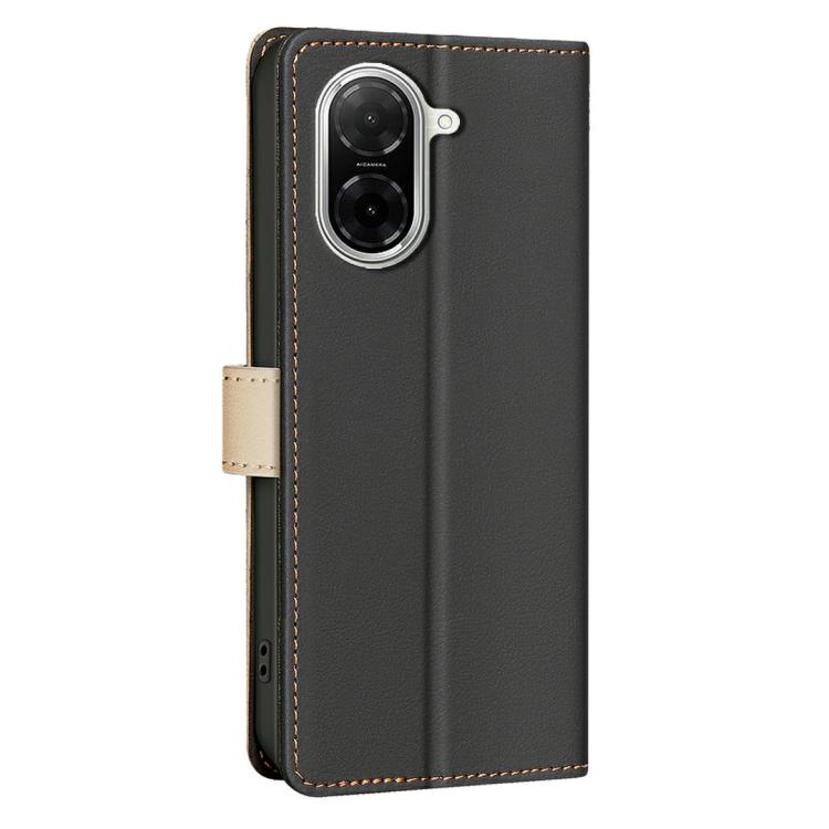 For Xiaomi Poco C71 Color Matching RFID Anti-theft Leather Phone Case