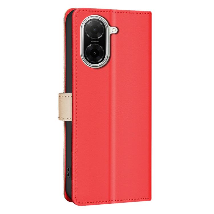 For Xiaomi Poco C71 Color Matching RFID Anti-theft Leather Phone Case
