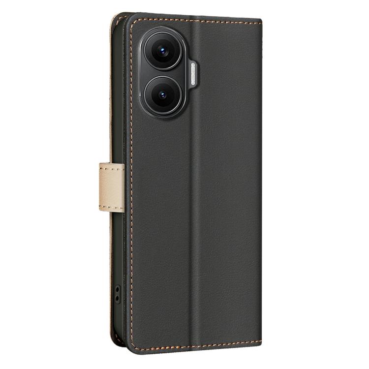 For Xiaomi Poco F7 5G Global Color Matching RFID Anti-theft Leather Phone Case