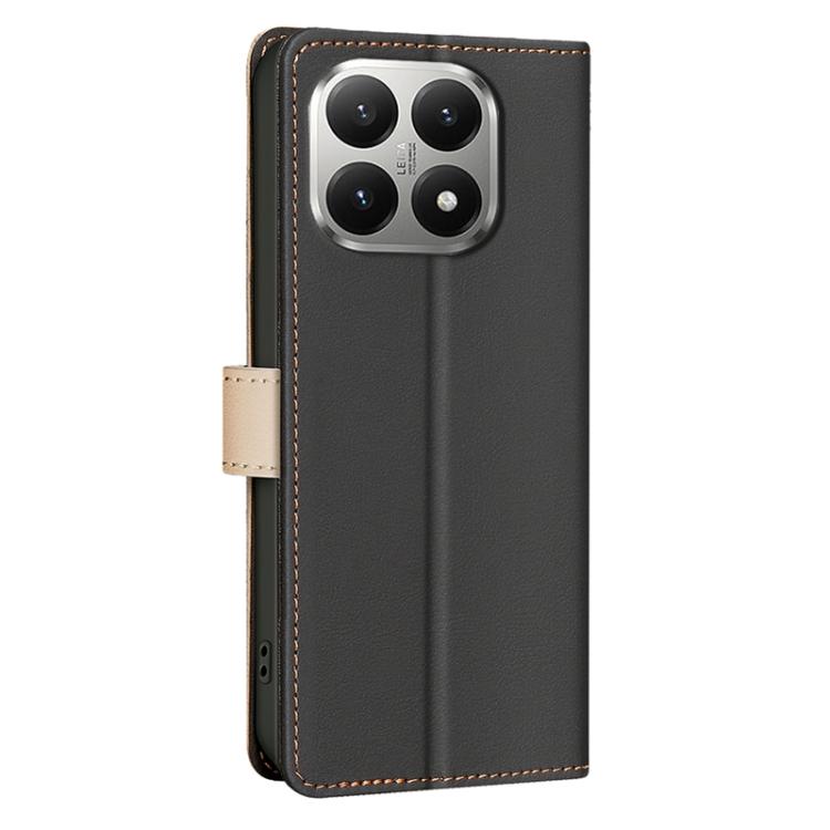 For Xiaomi 15T 5G Color Matching RFID Anti-theft Leather Phone Case