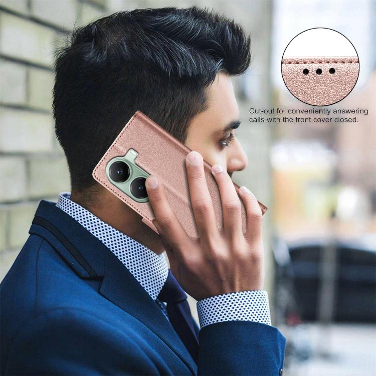 For Xiaomi Poco X7 Pro Litchi Texture RFID Anti-theft Leather Phone Case