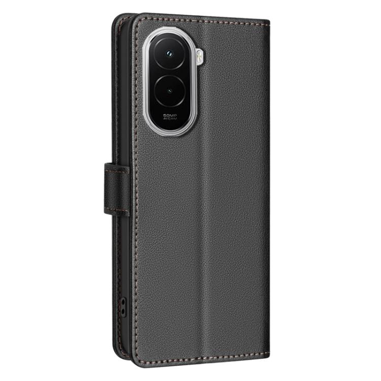 For Xiaomi Poco M7 4G 169mm Litchi Texture RFID Anti-theft Leather Phone Case