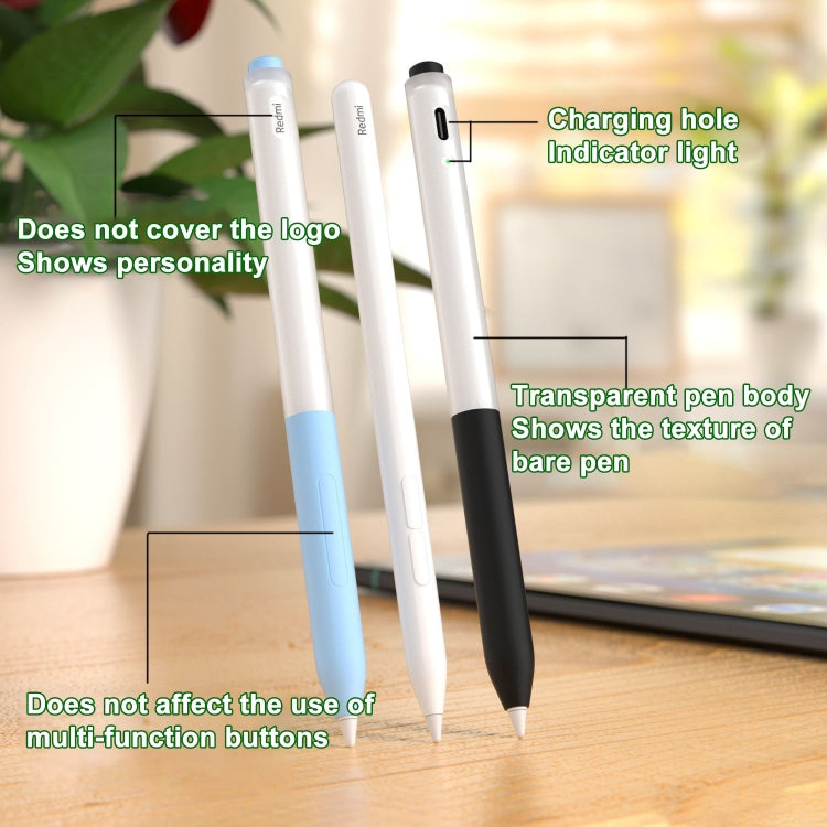 For Redmi Smart Pen 2pcs/Set Transparent Jelly Series Stylus Pen Silicone Protective Cover