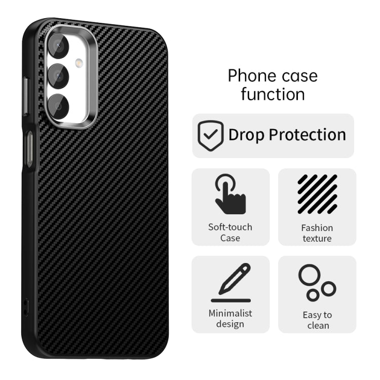 For Samsung Galaxy F15 5G Carbon Fiber Series IMD Phone Case
