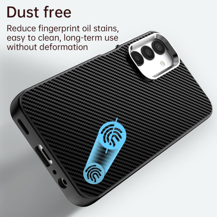 For Samsung Galaxy F15 5G Carbon Fiber Series IMD Phone Case