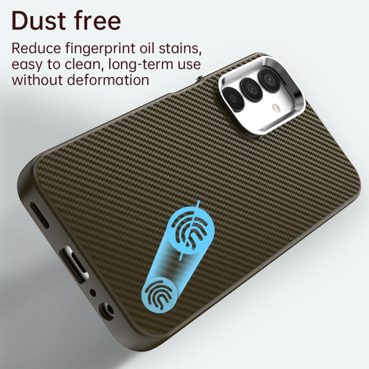 For Samsung Galaxy F15 5G Carbon Fiber Series IMD Phone Case