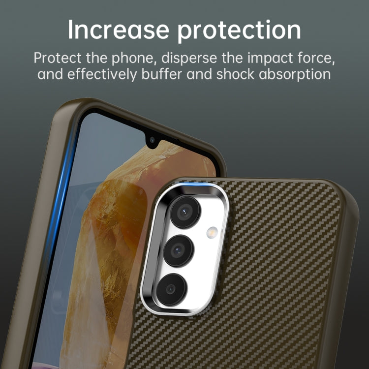 For Samsung Galaxy F15 5G Carbon Fiber Series IMD Phone Case