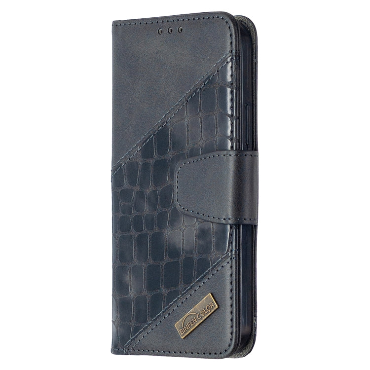 For iPhone 12 mini Matching Color Crocodile Texture Horizontal Flip PU Leather Case with Wallet & Holder & Card Slots