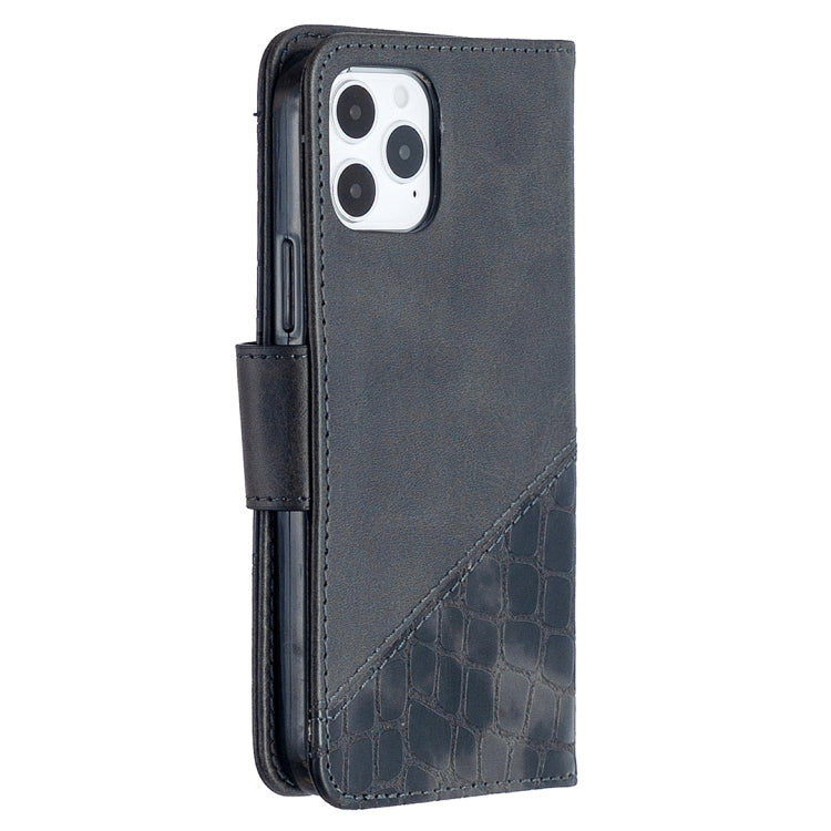 For iPhone 12 mini Matching Color Crocodile Texture Horizontal Flip PU Leather Case with Wallet & Holder & Card Slots
