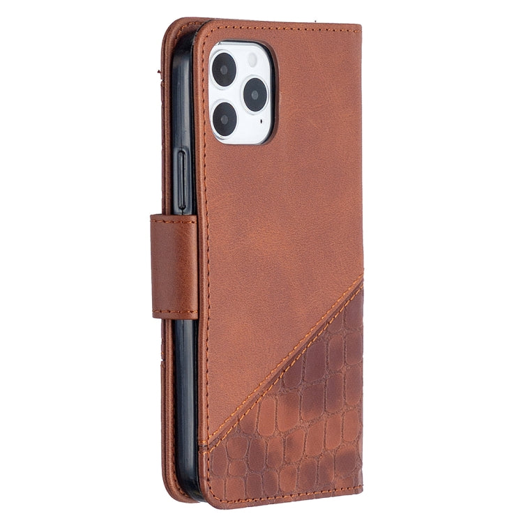 For iPhone 12 mini Matching Color Crocodile Texture Horizontal Flip PU Leather Case with Wallet & Holder & Card Slots