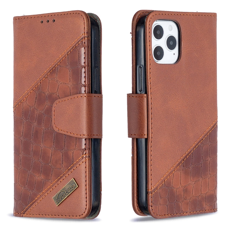 For iPhone 12 mini Matching Color Crocodile Texture Horizontal Flip PU Leather Case with Wallet & Holder & Card Slots