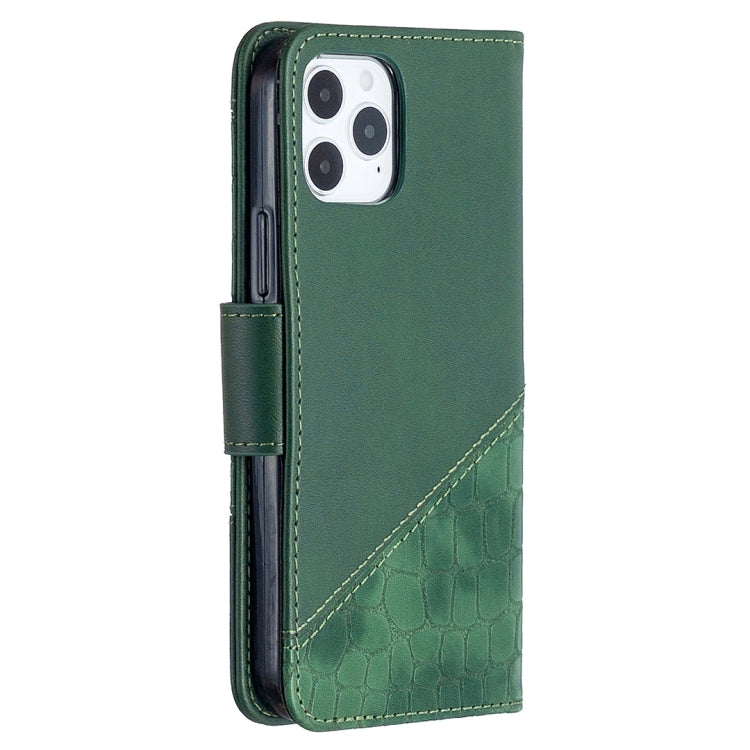 For iPhone 12 mini Matching Color Crocodile Texture Horizontal Flip PU Leather Case with Wallet & Holder & Card Slots