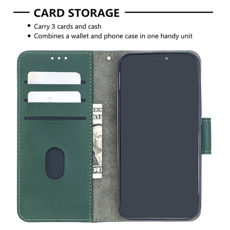 For iPhone 12 mini Matching Color Crocodile Texture Horizontal Flip PU Leather Case with Wallet & Holder & Card Slots